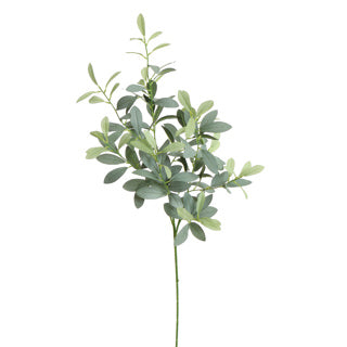 FIORE ARTIFICIALE RAMO FOGLIE COL. VERDE GREY 100 CM