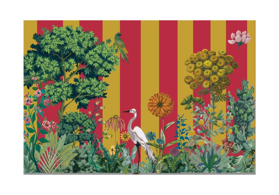 set tovagliette americane rettangolare airone giallo - PINK MARTINI