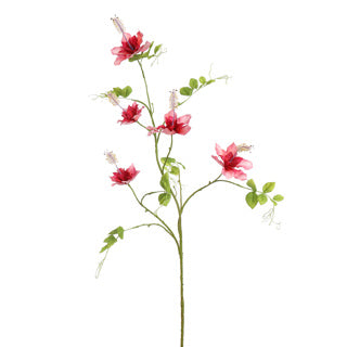 FIORE ARTIFICIALE FIORI DELLE FATE COL. ROSA SCURO 115 CM SETA