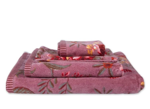 PIP STUDIO - SET VISO E OSPITE COL.MAUVE