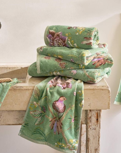 PIP STUDIO - SET VISO E OSPITE COL.VERDE