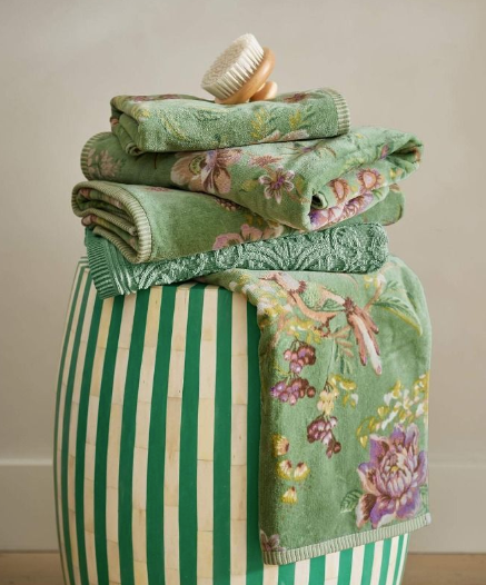 PIP STUDIO - SET VISO E OSPITE COL.VERDE
