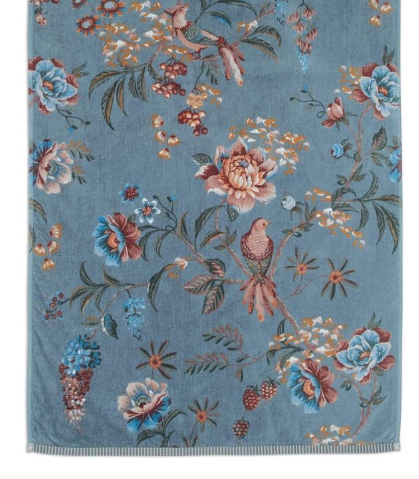 PIP STUDIO - SET VISO E OSPITE COL.BLU FIORI