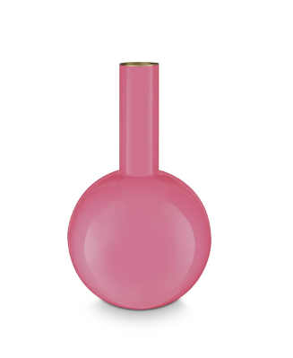 PIP STUDIO VASO METALLO MEDIUM PINK 19X33CM