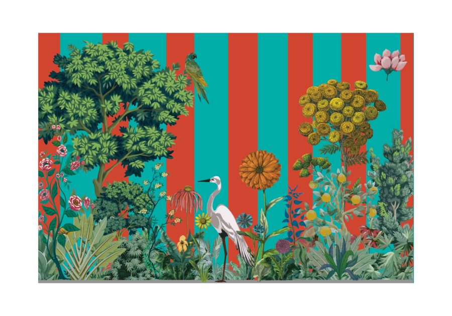 set tovagliette americane rettangolare airone acqua - PINK MARTINI