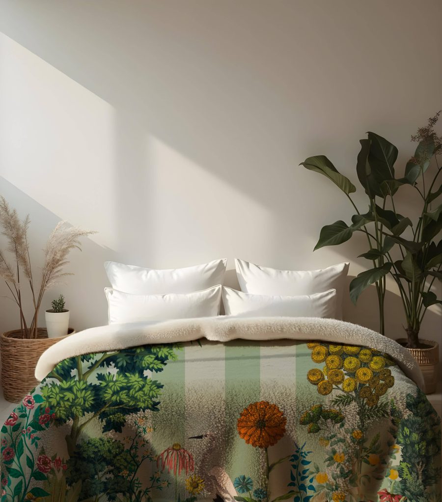 PLAID sherpa airone pastello - PINK MARTINI