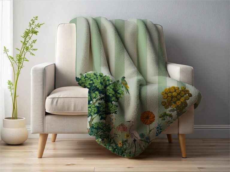 PLAID sherpa airone pastello - PINK MARTINI