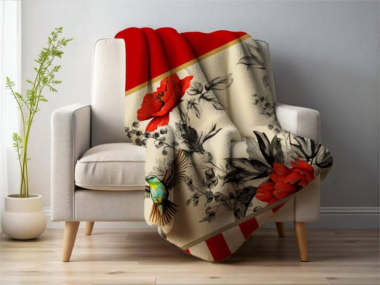 PLAID sherpa colibrì panna - PINK MARTINI