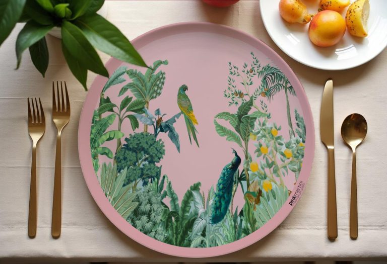 set tovagliette americana pappagallo rosa - PINK MARTINI