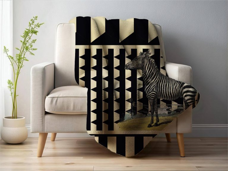 PLAID sherpa Zebra - PINK MARTINI