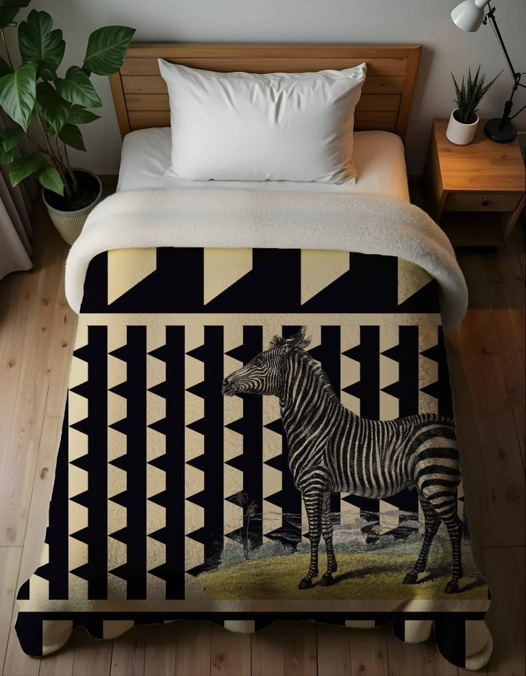 PLAID sherpa Zebra - PINK MARTINI