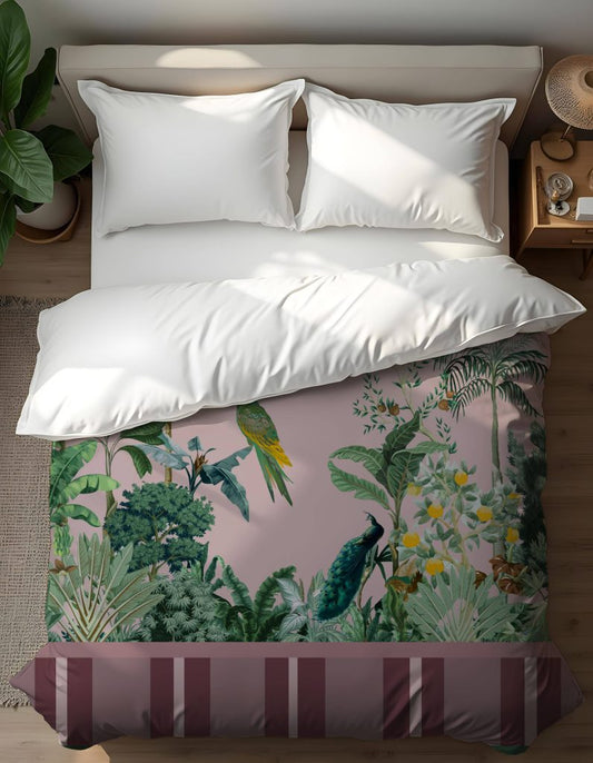 copripiumino pappagallo rosa - PINK MARTINI