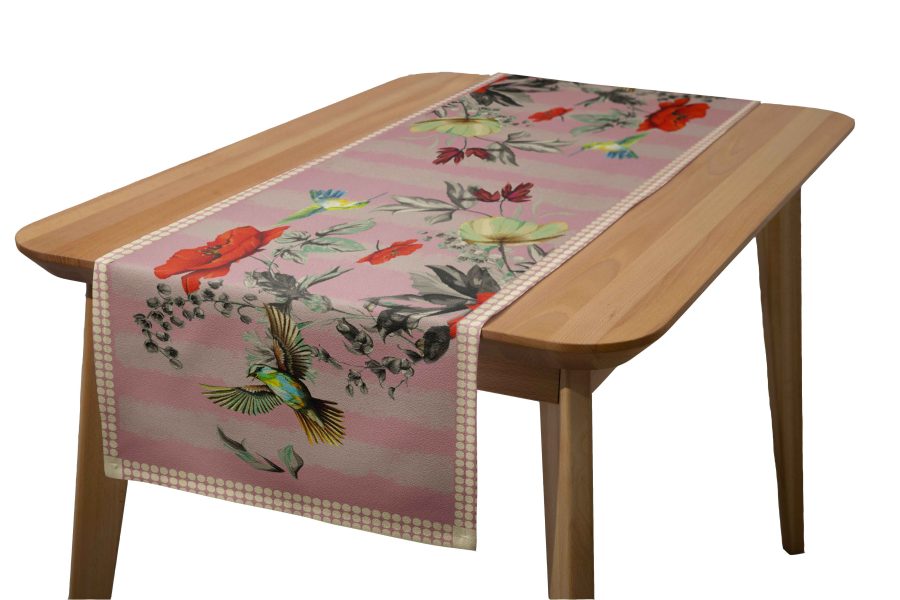 runner policanva colibrì barbie 160x50 - PINK MARTINI