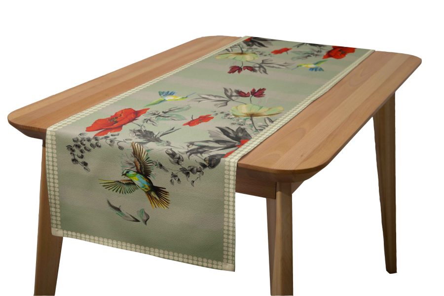 runner policanva colibri salvia 160x50 - PINK MARTINI