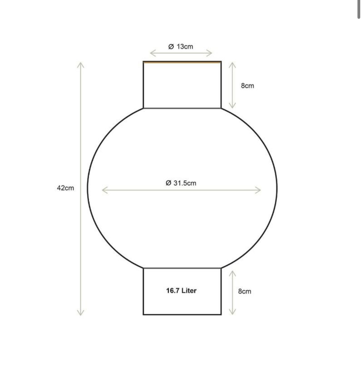 PIP STUDIO VASO METALLO 42cm