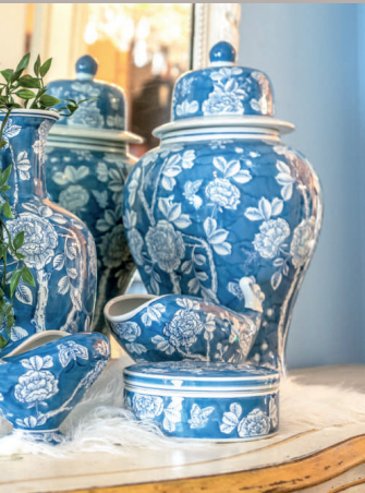 VASO POTICHE COL.BLU
