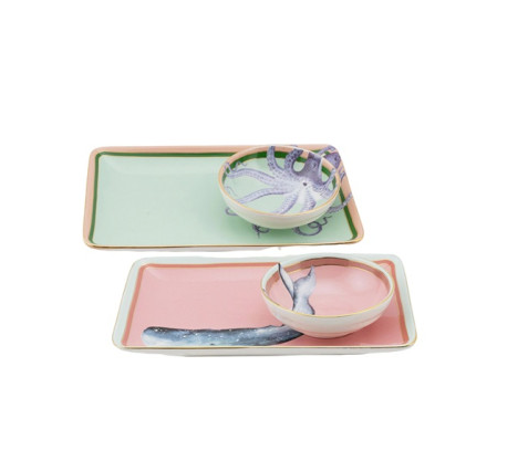 YVONNE ELLEN - SET 2 SUSHI PLATE CON BACCHETTE