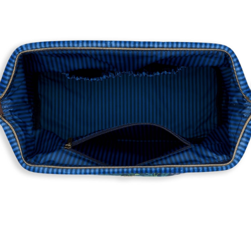 PIP STUDIO - BORSA COSMETICA VELLUTO XL COL.BLU