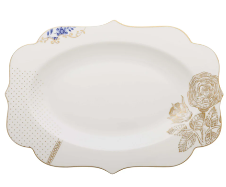 PIP STUDIO - OVAL PLATTER ROYAL WHITE 40 CM