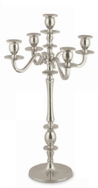 DONUM CASA - CANDELIERE 5 BRACCI METALLO H.650