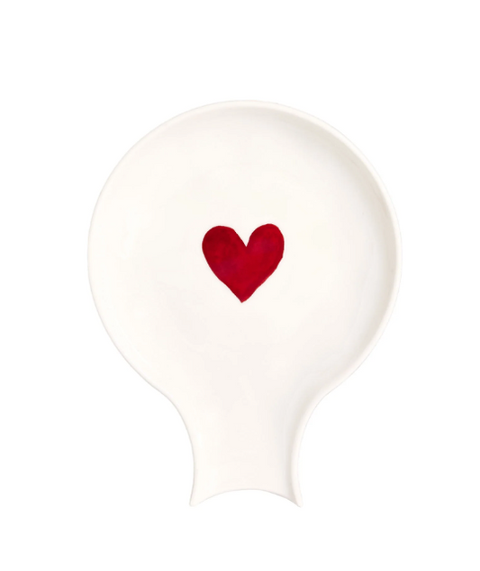 SIMPLE DAY POGGIA MESTOLI CUORE ROSSO ACQUERELLO