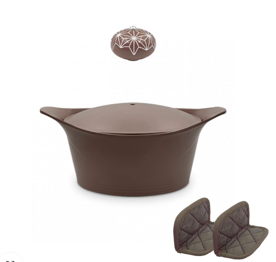 COCOTTE 28 CM MOCHA - da 6 a 12 persone 7 litri - COOKUT